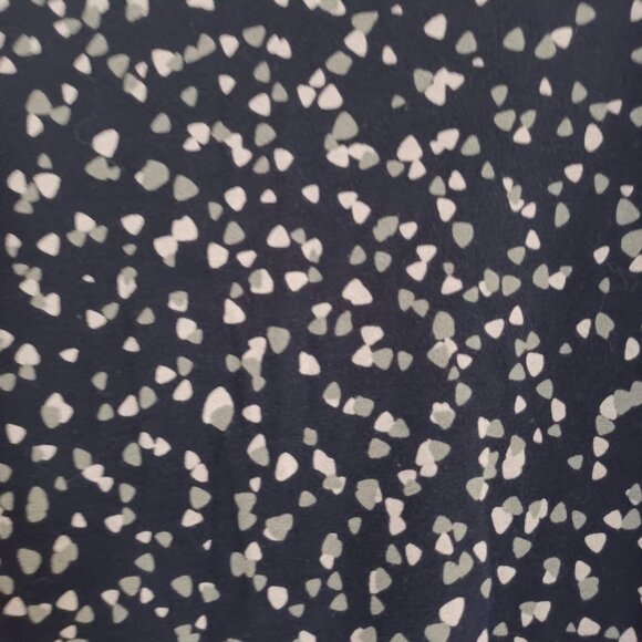 J.Jill Wearever Collection Women’s S Petite Tunic Top Navy White Abstract Dot - Picture 6 of 6